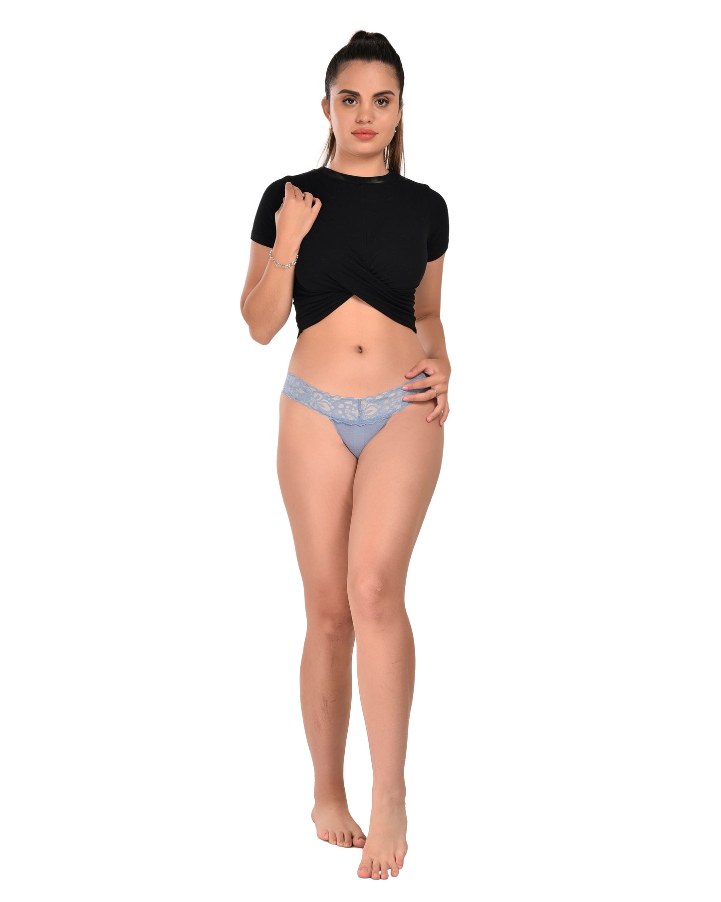 Ladies Elegant Lace Thong Panty
