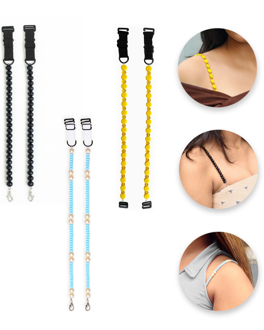 Pack of 3 Designer Bra Straps for Women | Stylish Replacement Straps