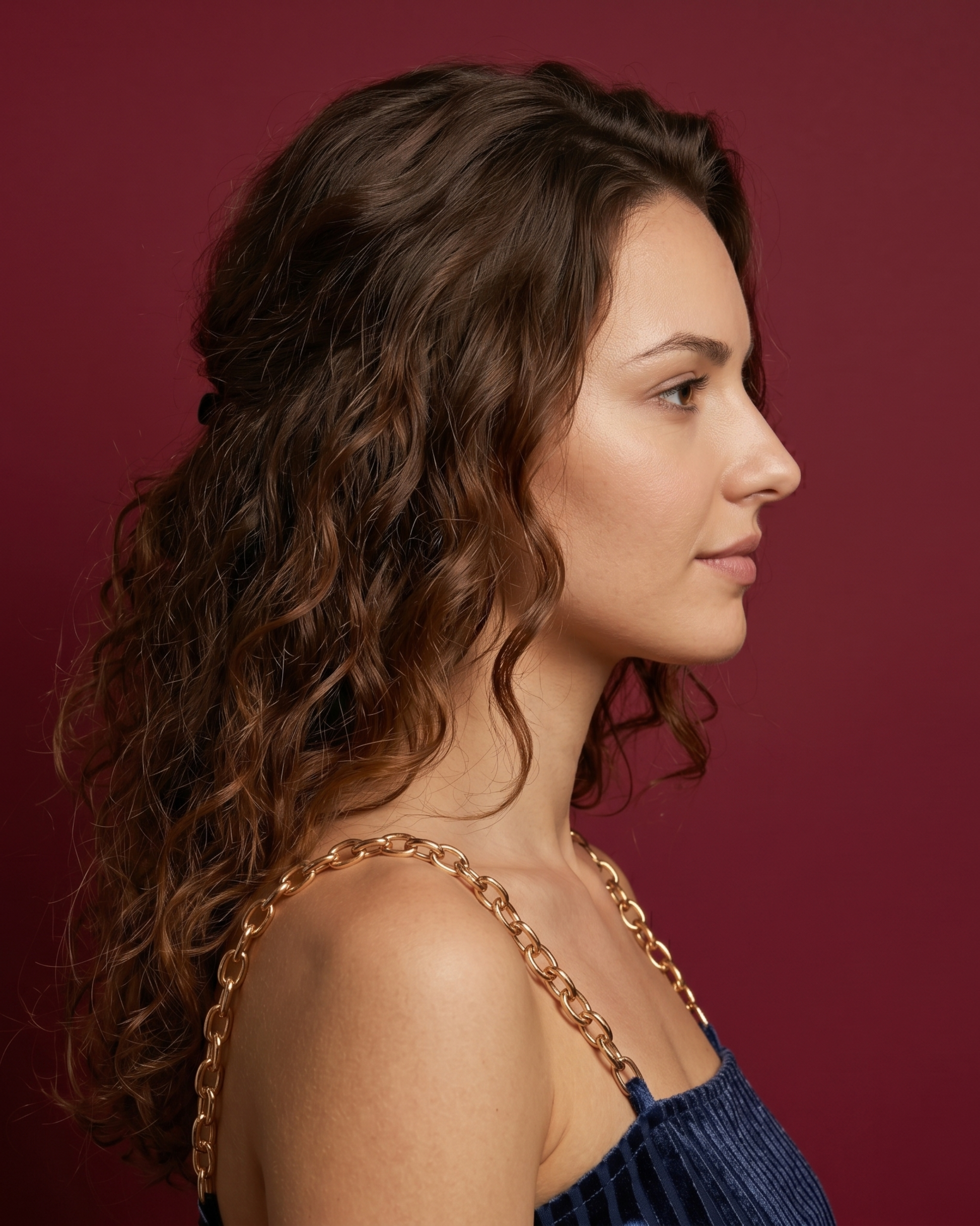 Women’s Adjustable Bra Straps – Pack of 2 (Blue Pearl & Golden Chain)
