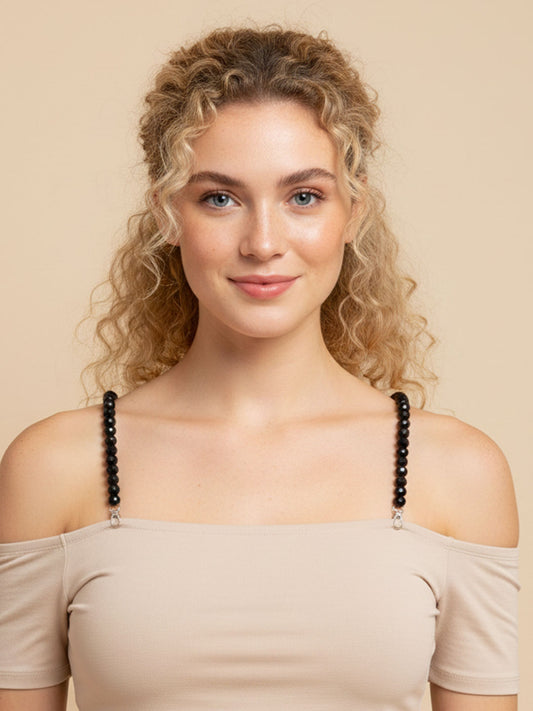 Pack of 3 Stylish Beaded Bra Straps for Women – Detachable & Adjustable