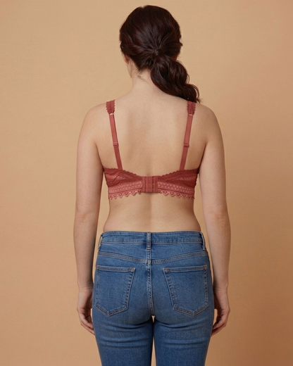 Women's Padded Lace Bra (Pack Of 2)