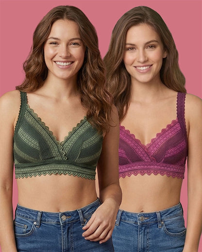Women's Slim Fit Comfort Padded Bra (Pack Of 2)