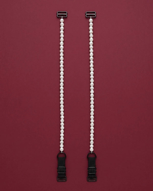 Sheluxe Pack of 2 Red & Maroon Bras with Free Beaded Strap Pair