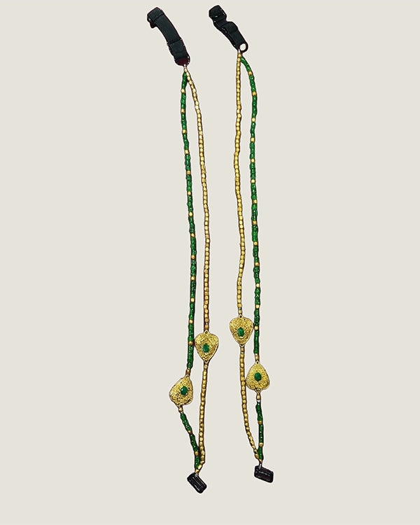 Emerald Royal Glam Bra Straps