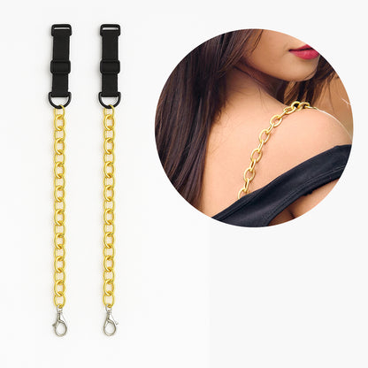 gold chain bra straps